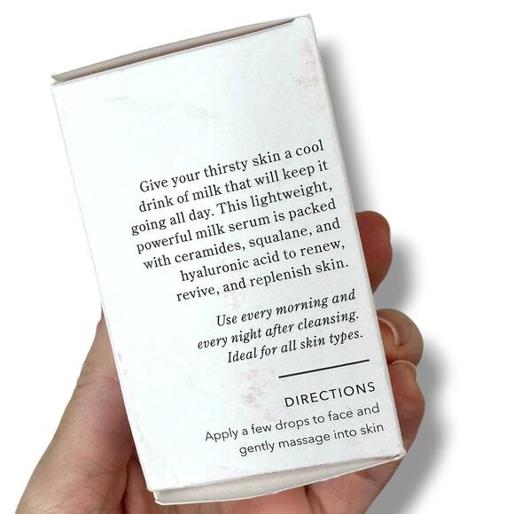 BEEKMAN 1802 NIB Milk Drops Hyaluronic Acid Goat Milk Face Skin Ceramide Serum - Picture 10 of 12